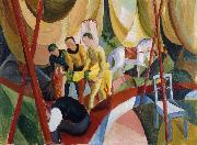 August Macke Circus oil painting artist